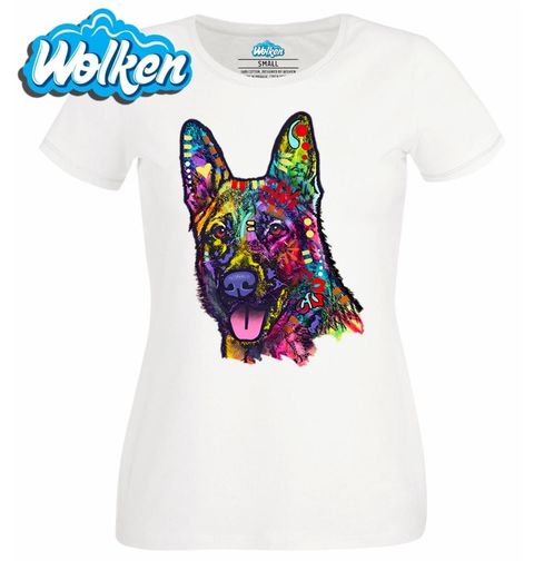 Obrázek produktu Dámské tričko Neonový Ovčák Pes