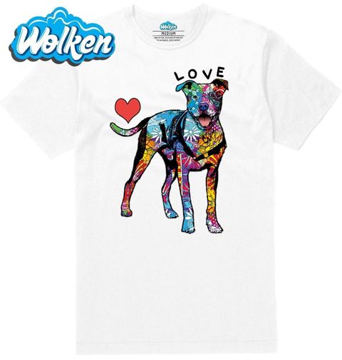 Obrázek produktu Pánské tričko Láska k pitbullům