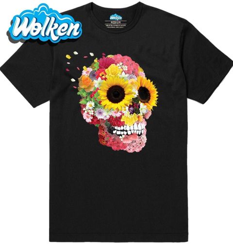 Obrázek produktu Pánské tričko Rozkvetlá Lebka