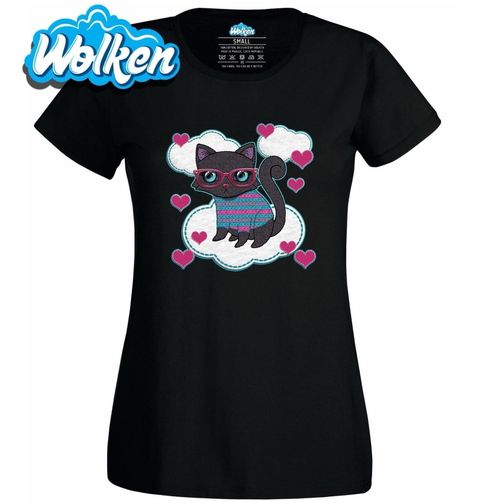 Obrázek produktu Dámské tričko Kočka geek