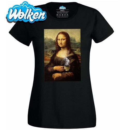 Obrázek produktu Dámské tričko Mona Lisa a káva