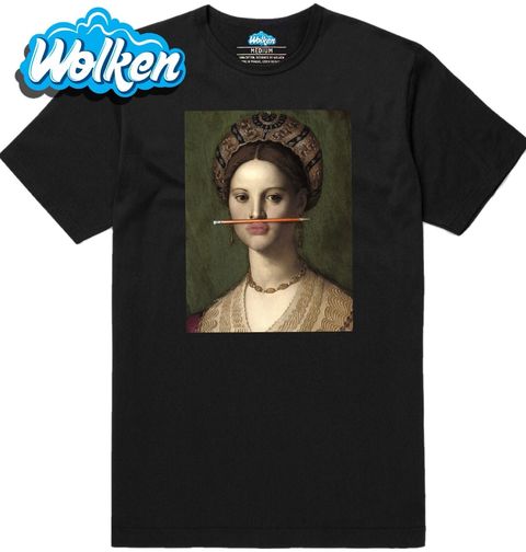 Obrázek produktu Pánské tričko Renesanční dívka s tužkou