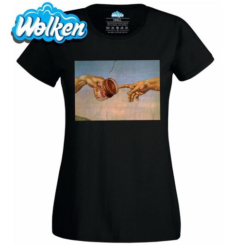 Obrázek produktu Dámské tričko Spojení nutellou boha s člověkem