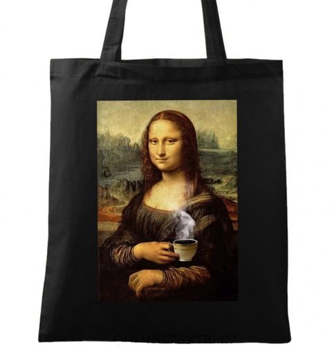 Obrázek produktu Bavlněná taška Mona Lisa a káva