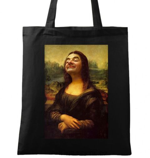 Obrázek produktu Bavlněná taška Mr. Bean jako Mona Lisa