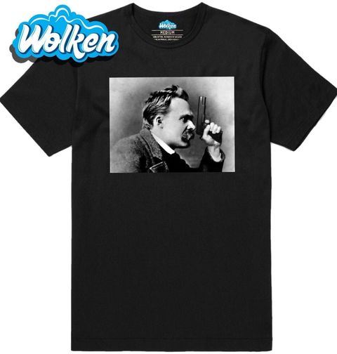 Obrázek produktu Pánské tričko Friedrich Nietzsche s pistolí