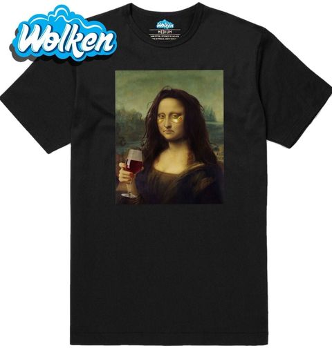 Obrázek produktu Pánské tričko Mona Lisa a víno