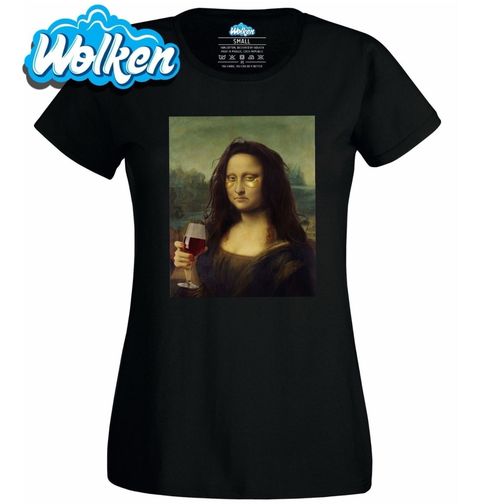 Obrázek produktu Dámské tričko Mona Lisa a víno
