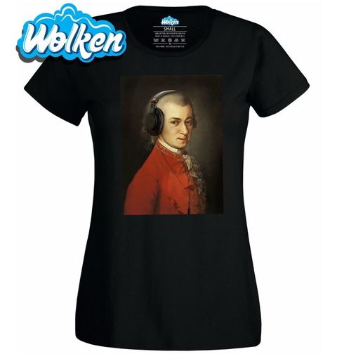 Obrázek produktu Dámské tričko Mozart se sluchátkama
