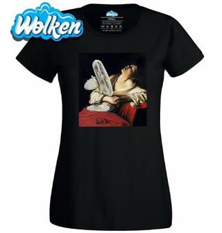 Dámské tričko Antická žena s větrákem 1.jpg