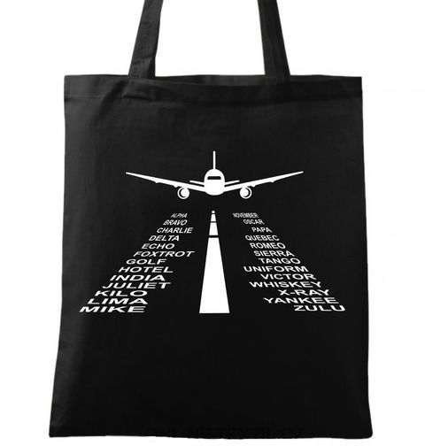 Obrázek produktu Bavlněná taška Letecká abeceda From Alpha to Zulu