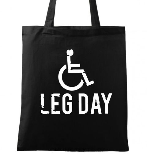 Obrázek produktu Bavlněná taška Nikdy Nevynechej Nohy Never Skip Leg Day