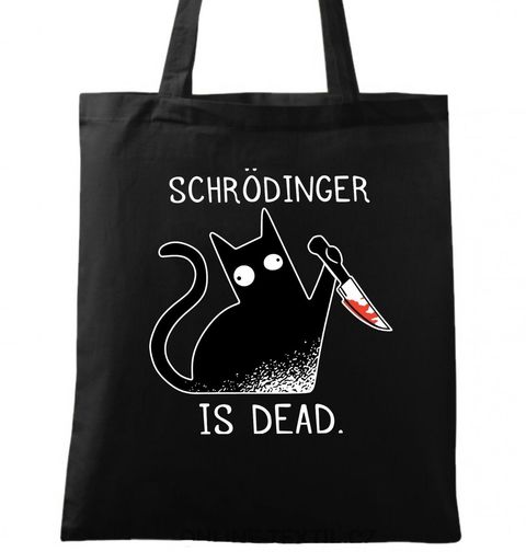 Obrázek produktu Bavlněná taška Schrödinger je mrtev Schrödinger Is Dead