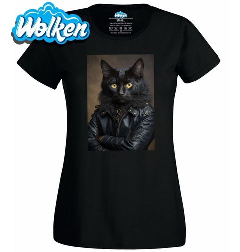 Obrázek produktu Dámské tričko Drsná Kočičí Pomáda Cat Grease Edition