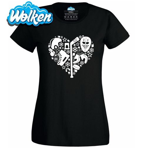 Obrázek produktu Dámské tričko Hokejové srdce Ice Hockey Heart