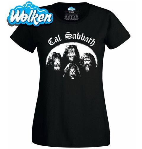 Obrázek produktu Dámské tričko Rocková kočičí skupina Cat Sabbath