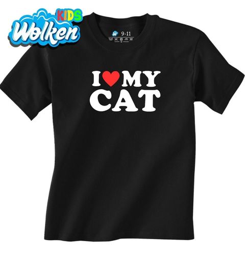 Obrázek produktu Dětské tričko Miluju svoji kočku I Love My Cat