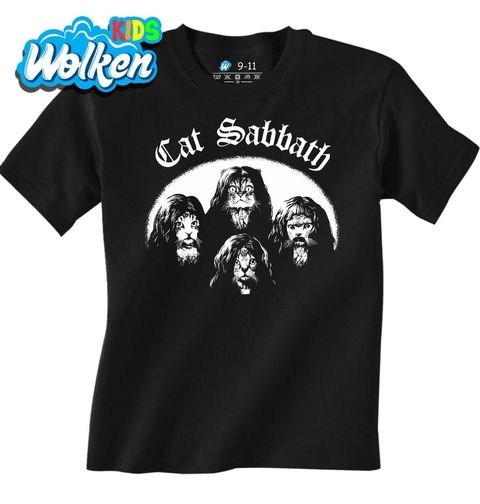 Obrázek produktu Dětské tričko Rocková kočičí skupina Cat Sabbath