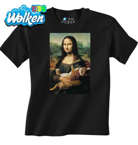 Obrázek produktu Dětské tričko Mona Lisa s kočkou