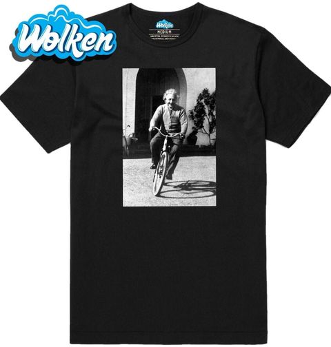 Obrázek produktu Pánské tričko Albert Einstein na kole