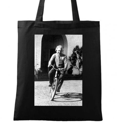 Obrázek produktu Bavlněná taška Albert Einstein na kole