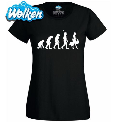 Obrázek produktu Dámské tričko Evoluce shopaholika