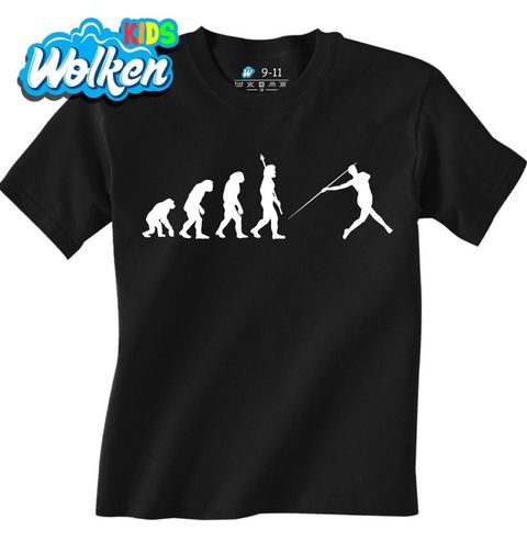Obrázek produktu Dětské tričko Evoluce hodu oštěpem