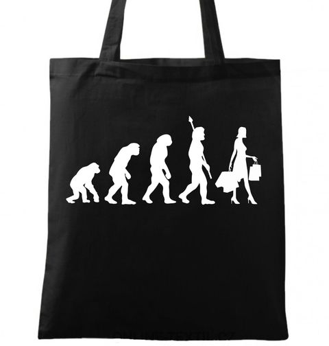 Obrázek produktu Bavlněná taška Evoluce shopaholika