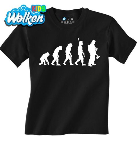 Obrázek produktu Dětské tričko Evoluce hasiče