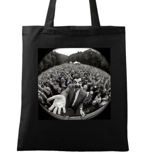 Obrázek produktu Bavlněná taška Zdrogovaný Mr. Bean na festivalu