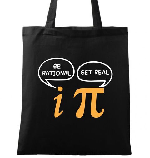 Obrázek produktu Bavlněná taška Imaginární číslo ( i ) a Pí (𝝅)