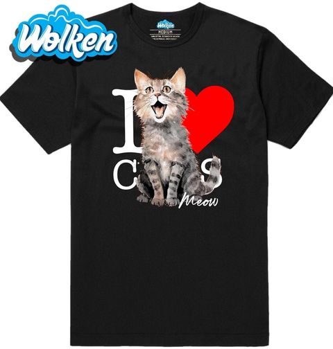 Obrázek produktu Pánské tričko Miluju kočky I Love Cats: Meow!