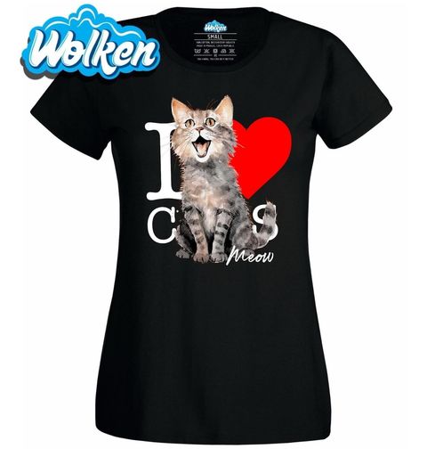 Obrázek produktu Dámské tričko Miluju kočky I Love Cats: Meow!