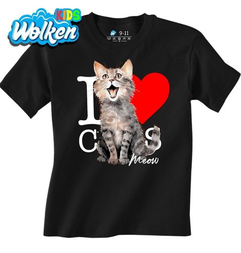 Obrázek produktu Dětské tričko Miluju kočky I Love Cats: Meow!