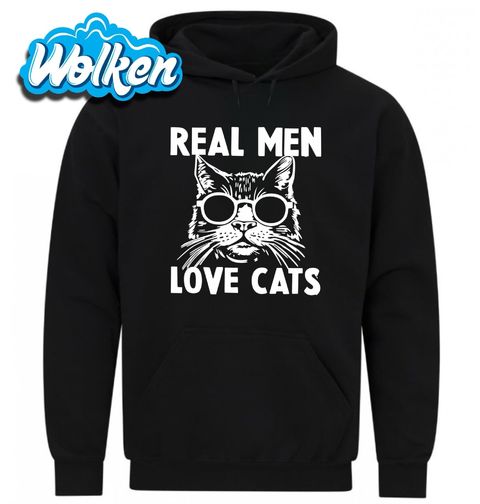 Obrázek produktu Pánská mikina Praví Muži Milují Kočky Real Men Love Cats