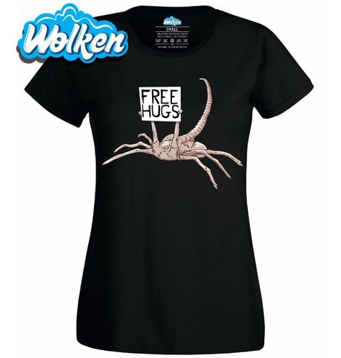 Obrázek produktu Dámské tričko Mazlivý Vetřelec Facehugger Free Hugs