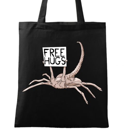 Obrázek produktu Bavlněná taška Mazlivý Vetřelec Facehugger Free Hugs