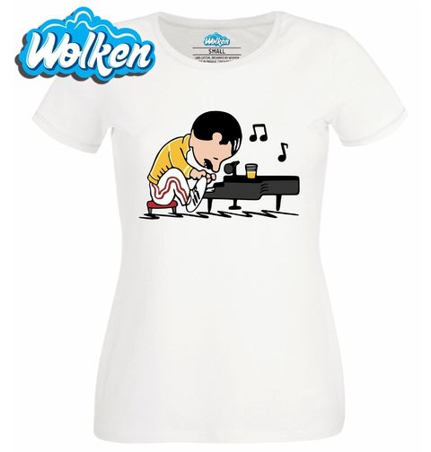 Obrázek produktu Dámské tričko Snoopy Freddie Mercury Piano