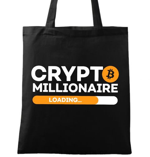 Obrázek produktu Bavlněná taška Crypto Milionář Crypto Millionaire Loading