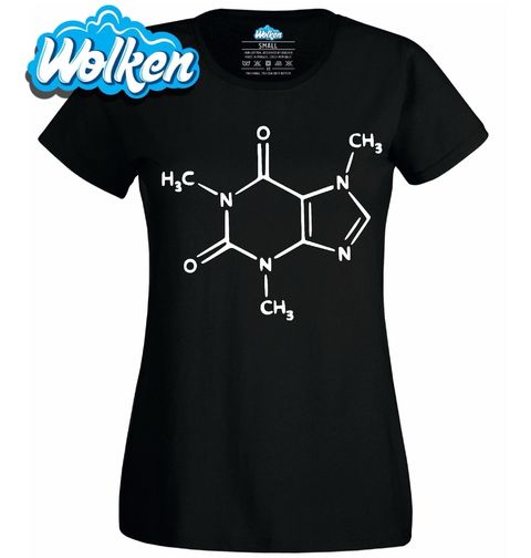 Obrázek produktu Dámské tričko Molekula Kávy Caffeine Molecule