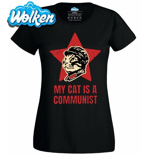 Obrázek produktu Dámské tričko Moje Kočka Je Komunistka My Cat Is A Communist