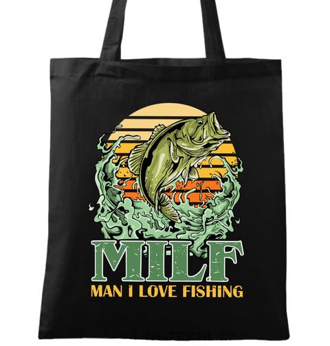 Obrázek produktu Bavlněná taška MILF Man I Love Fishing