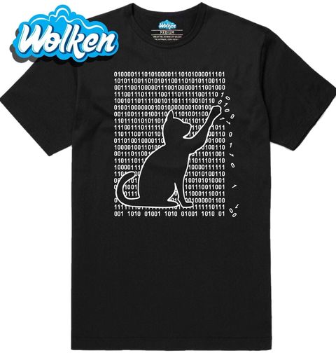 Obrázek produktu Pánské tričko Kočka Hacker CyberCat 