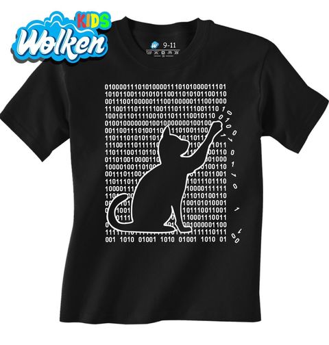 Obrázek produktu Dětské tričko Kočka Hacker CyberCat 