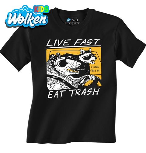 Obrázek produktu Dětské tričko Mýval a Vačice Žij rychle jez odpadky Live Fast Eat Trash