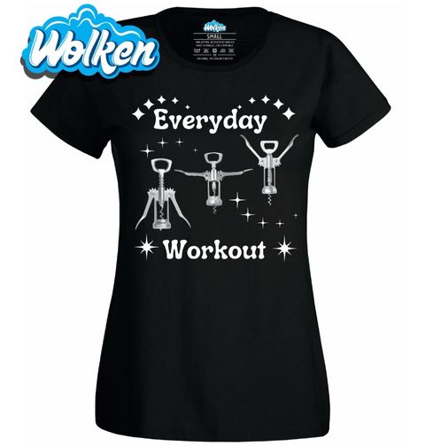 Obrázek produktu Dámské tričko Zvedám špunty, ne činky Wine Workout Everyday