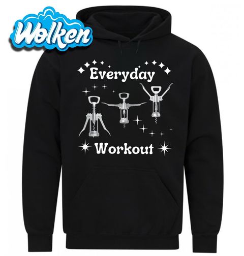 Obrázek produktu Pánská mikina Zvedám špunty, ne činky Wine Workout Everyday