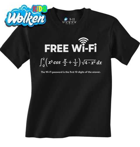 Obrázek produktu Dětské tričko Free WiFi Rovnice