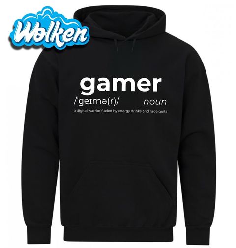 Obrázek produktu Pánská mikina Definice Hráč: Digitální bojovník Gamer