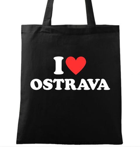 Obrázek produktu Bavlněná taška Miluju Ostravu I Love Ostrava